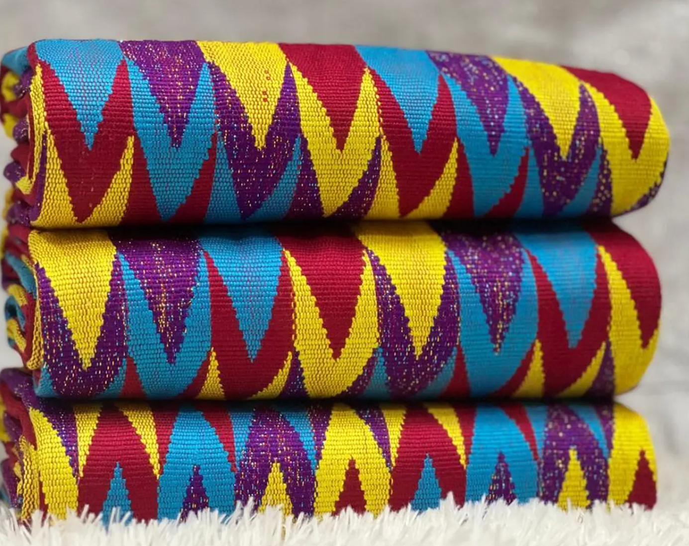 Authentic Kente 6 yards Genuine Ghana handwoven Kente fabric and Kente Cloth African fabric African Bonwire Ghana Kente Traditional