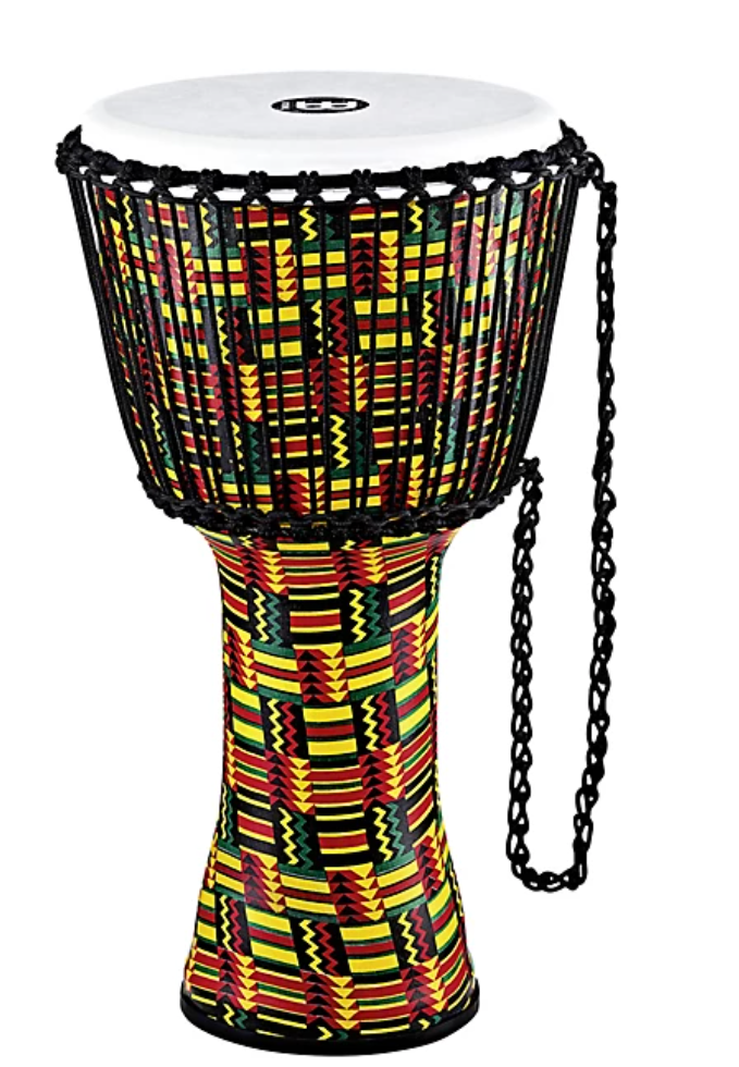 MEINL Travel Series Rope Tuned Djembe with Synthetic Head in Simbra Finish 12 in.