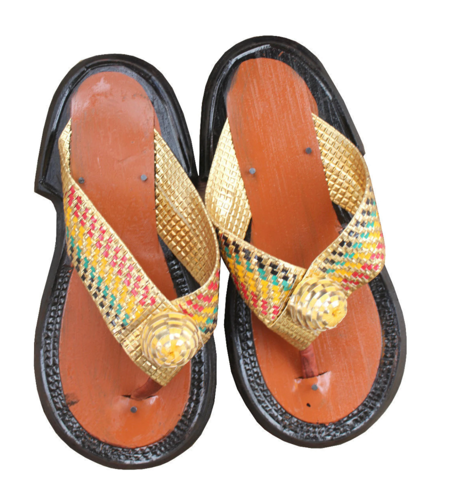 Men's Traditional Slippers Ghanaian Handmade Leather Slippers Men's Shoe Sandals