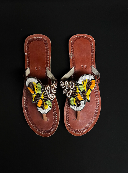 African Maasai handmade leather sandals for women, Spring Summer Shoes, Sandalia, Sandali, Sandalen,