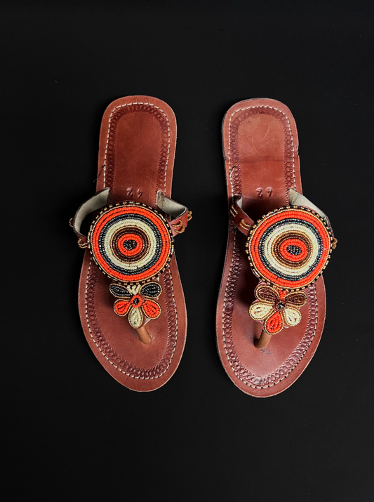 African Maasai handmade leather sandals for women, Spring Summer Shoes, Sandalia, Sandali, Sandalen